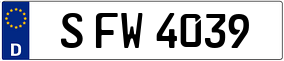 Trailer License Plate
